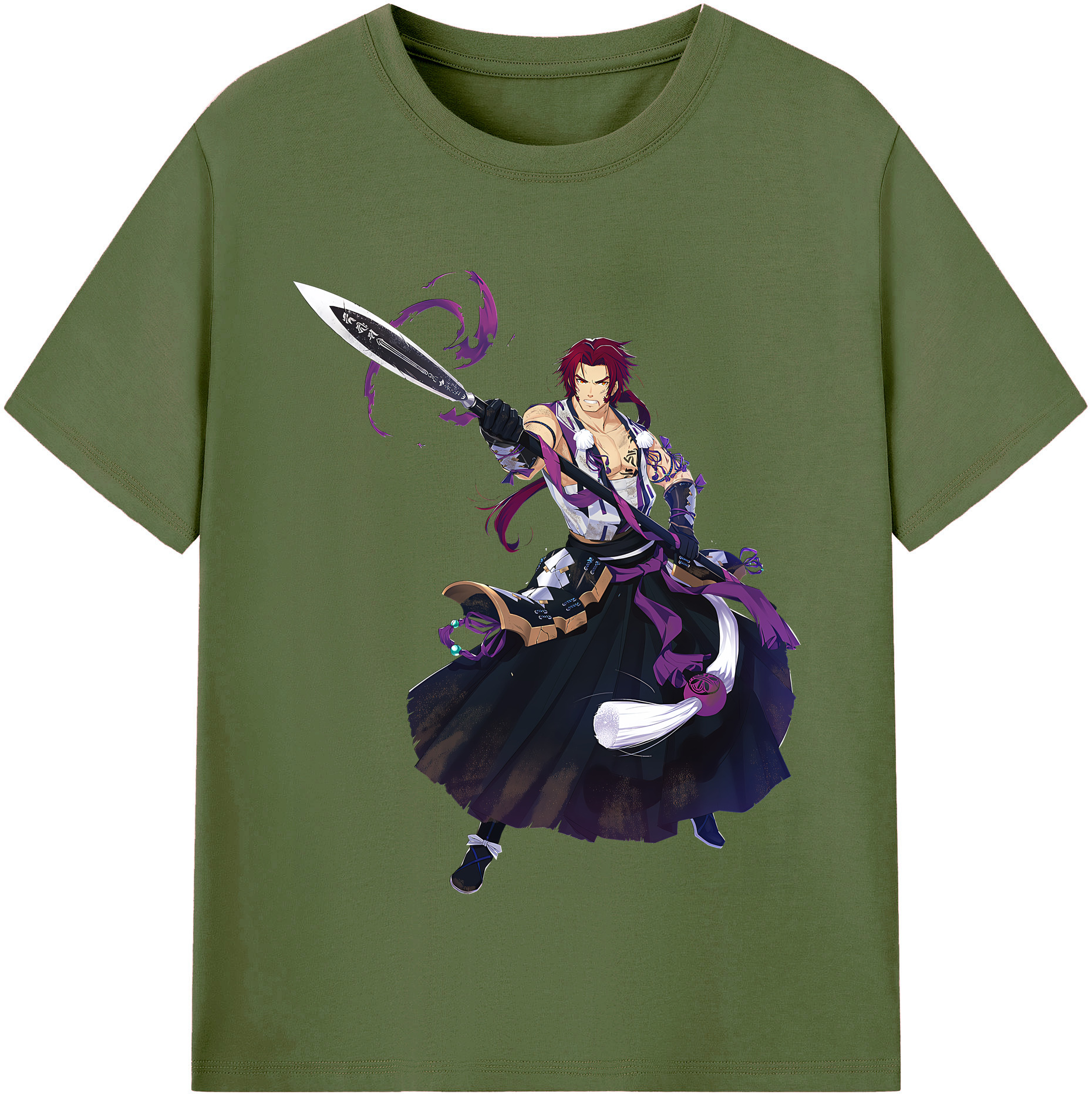 （画像用） 刀剣乱舞 Touken Ranbu 綿100％半袖Tシャツ（フロントプリント）
